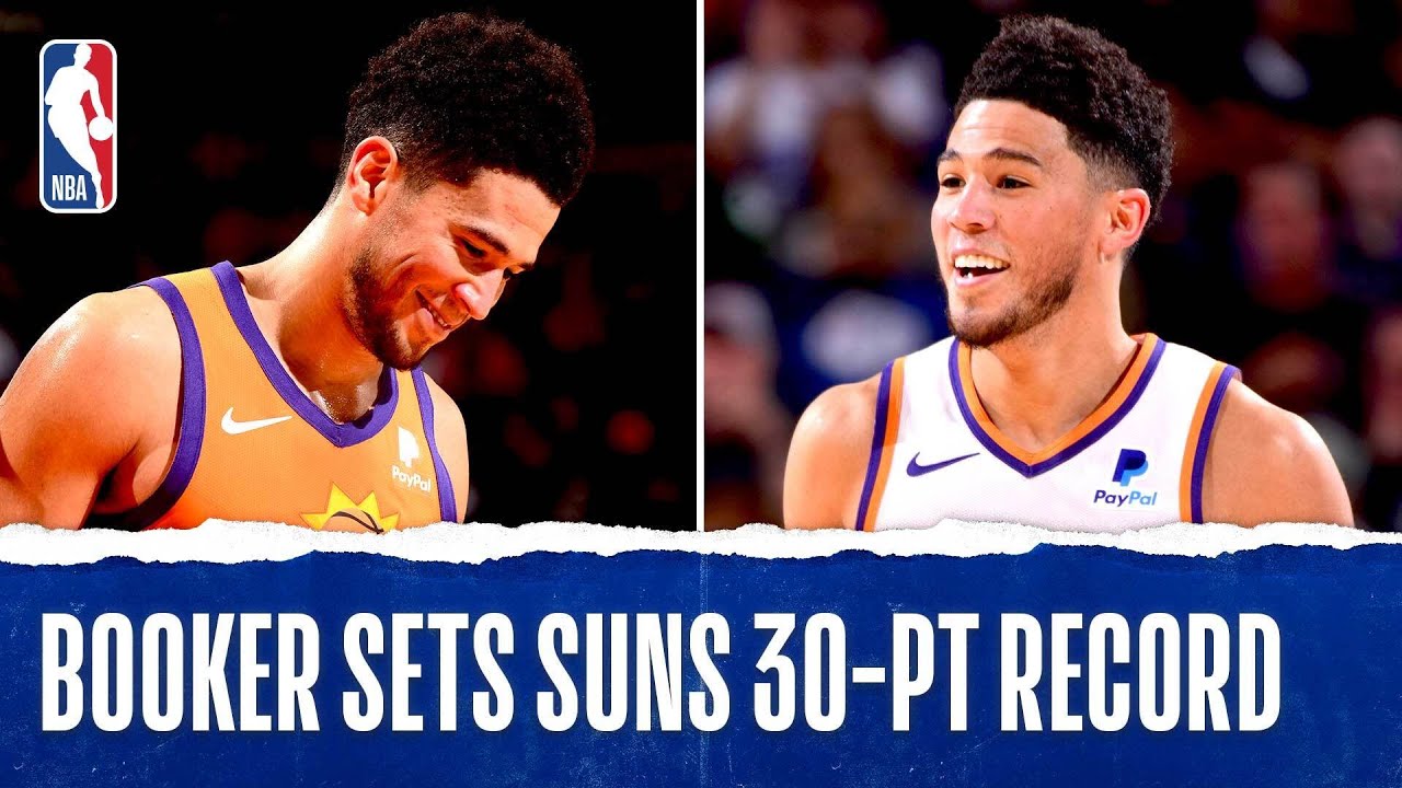 Devin Booker Sets Franchise Record For 30-PT Games! – バスケットボール動画